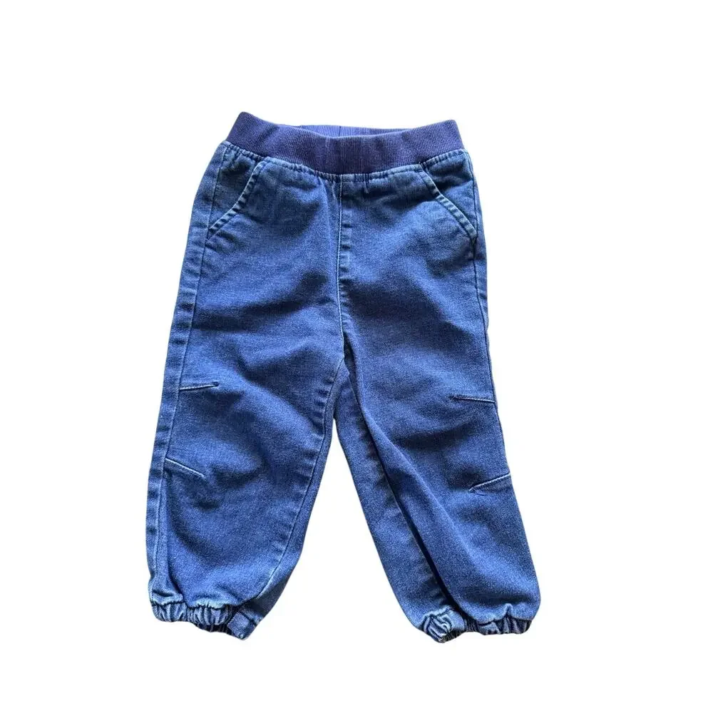 Hanna Andersson 2T Baby Stretch Denim Joggers